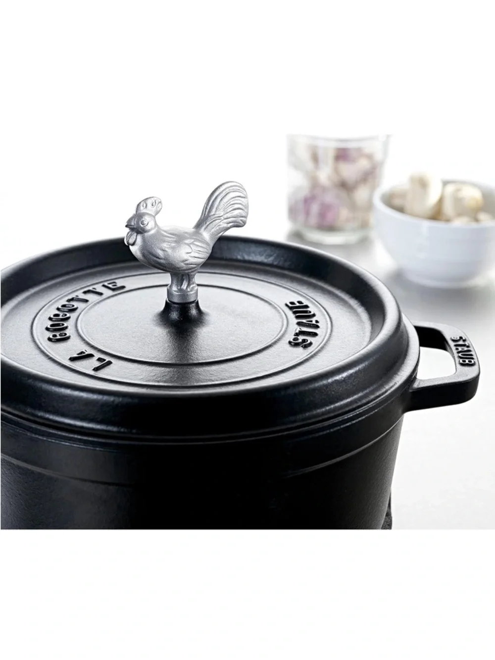 Staub Animal Rooster Knob Stainless Steel Fits Le Creuset Dutch Oven New
